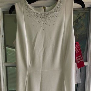 Calvin Klein Embellished Hi-Low Midi Dress